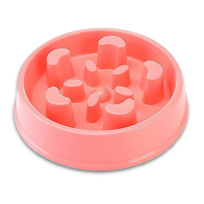 Anti-Choke Plastic Dog Bowl Feeder