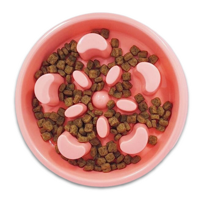 Anti-Choke Plastic Dog Bowl Feeder