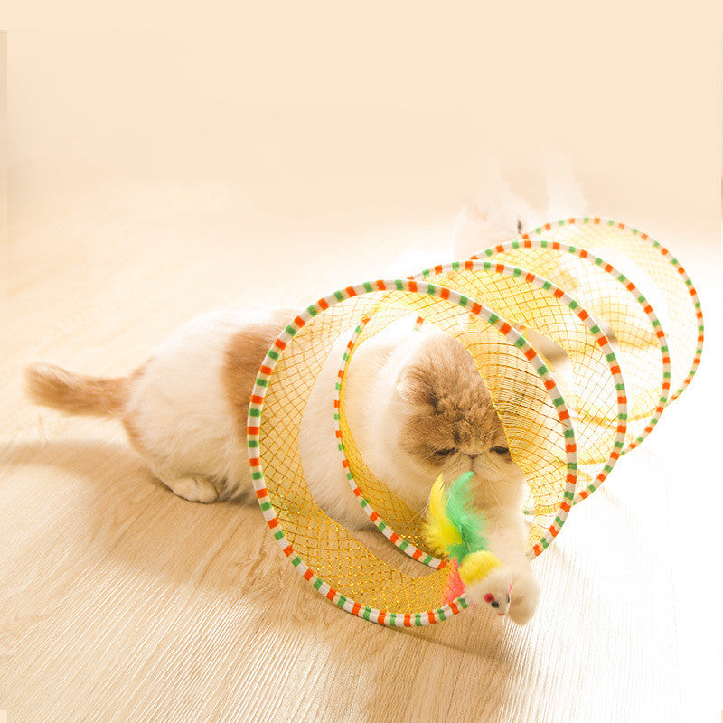 Foldable Cat Tunnel Toy