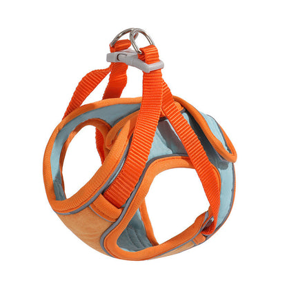 Soft Suede Anti Escape Reflective Cat Harness Leash