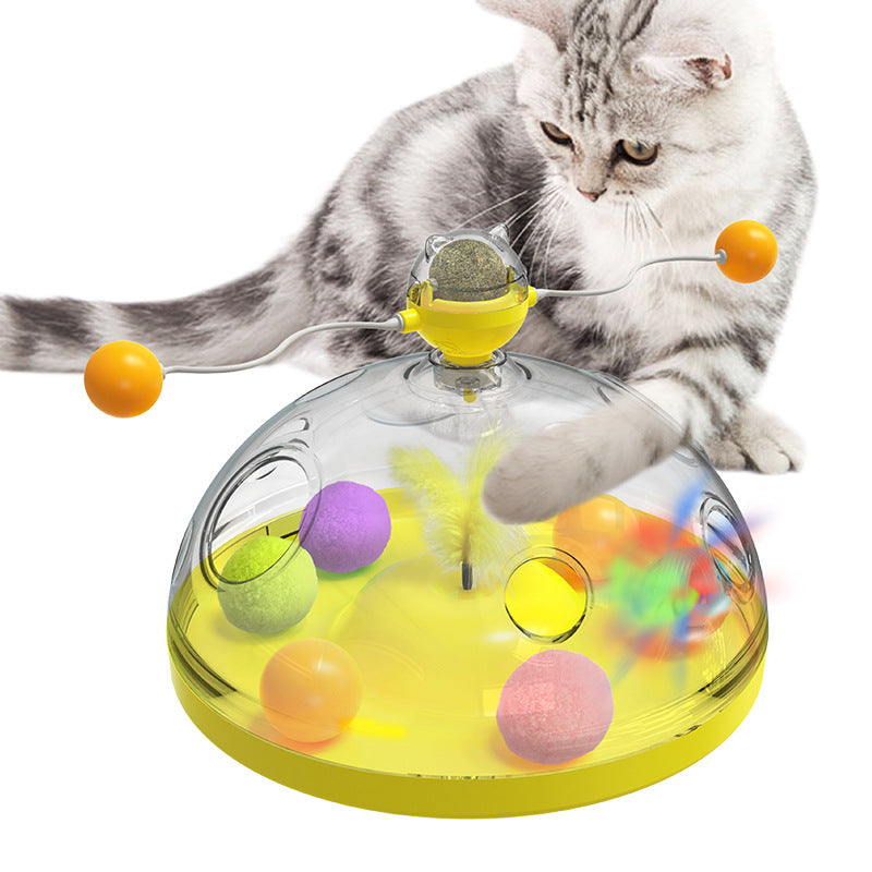 Funny Windmill Multifunctional Turntable Pet Cat Toys