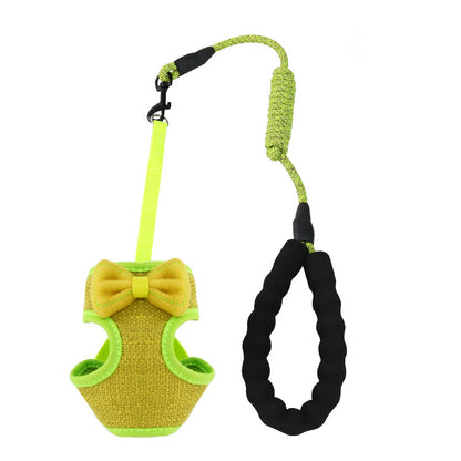 Cotton Pet Cat Chest And Back Leash