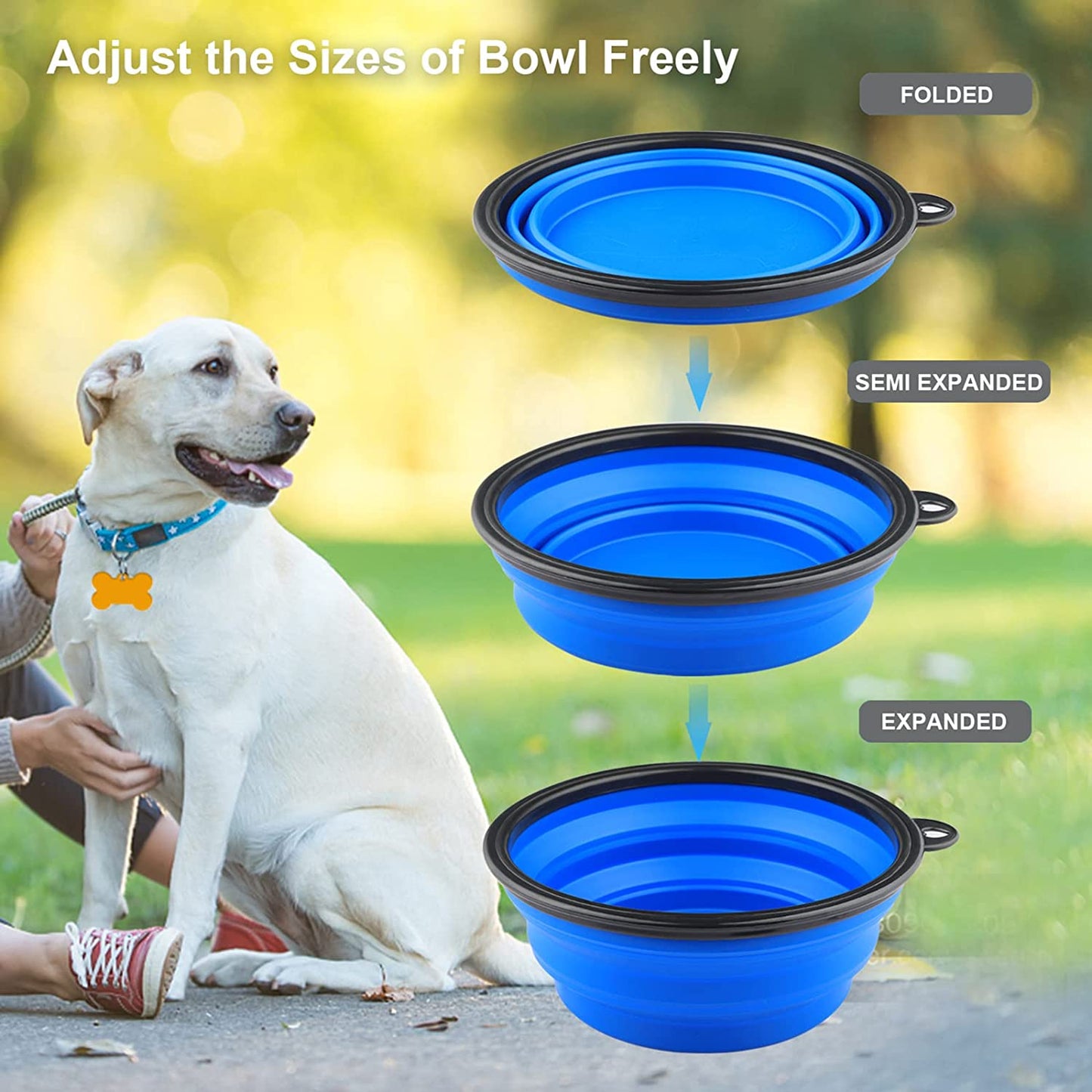 350 & 1000ML Silicone Dog Bowls