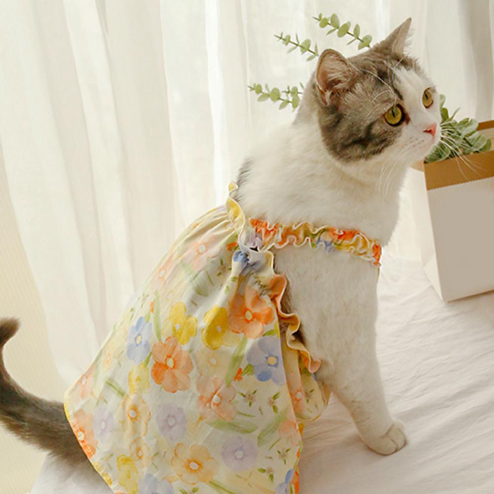 Cotton Pet Fashionable Summer Cat Dress