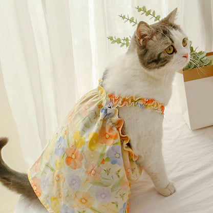 Cotton Pet Fashionable Summer Cat Dress