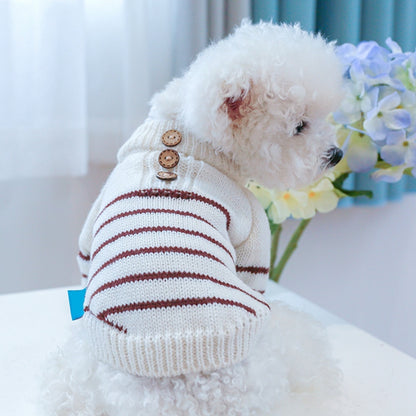 Striped Turtleneck Dog Sweaters