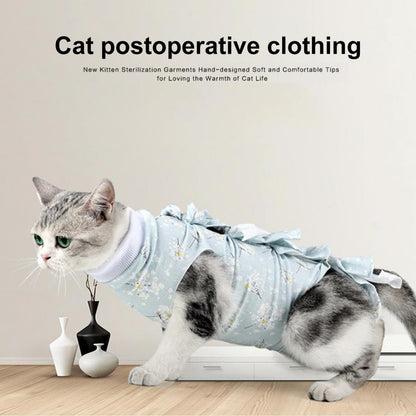 Pet Cat Surgical Recovery Suit