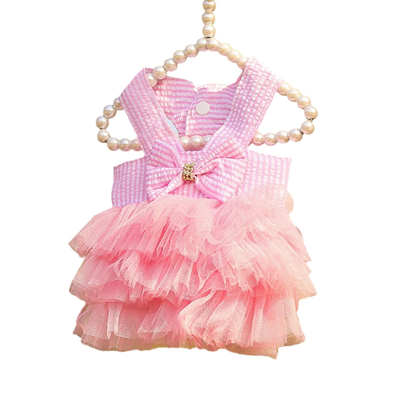 Pet Cat Summer Princess Dress