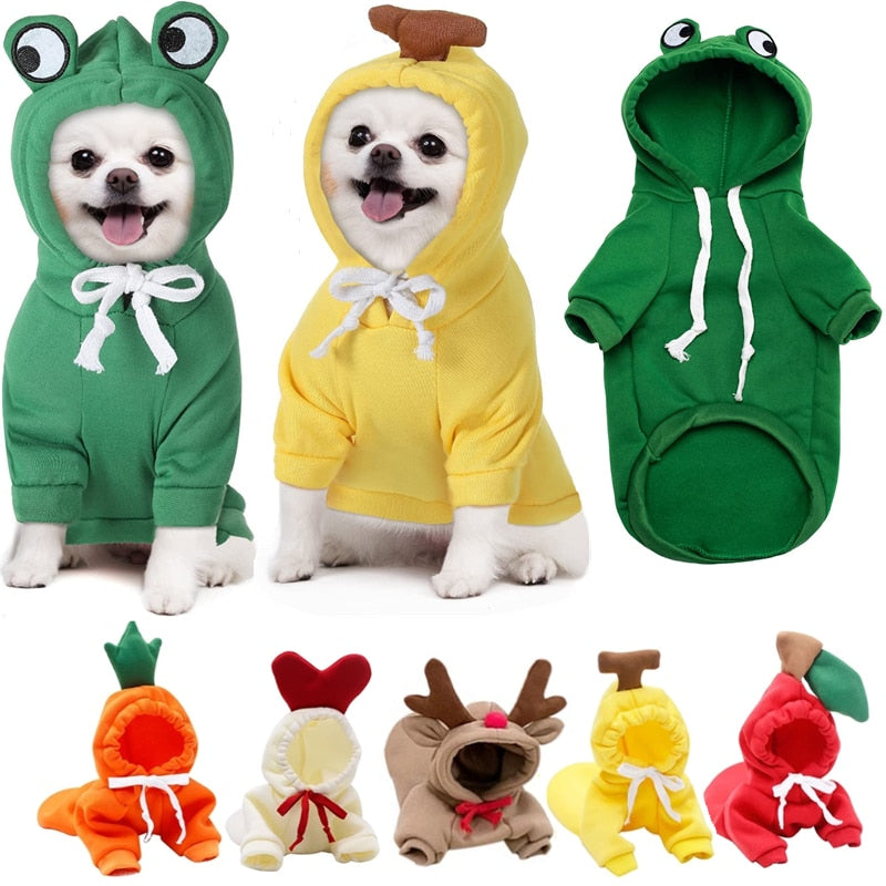 Cartoon Hooded Jacket for Dogs