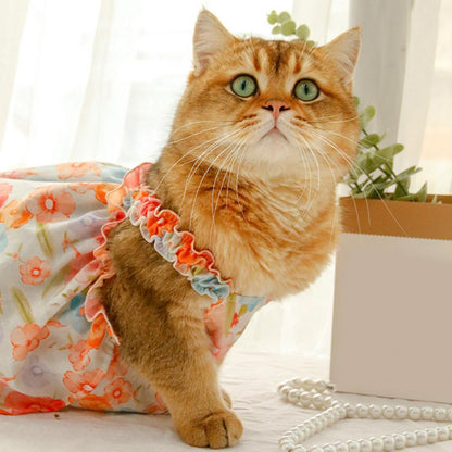 Cotton Pet Fashionable Summer Cat Dress