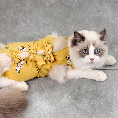 Pet Cat Surgical Recovery Suit