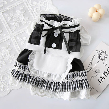 Fashionable Cat Lace Maid Dress