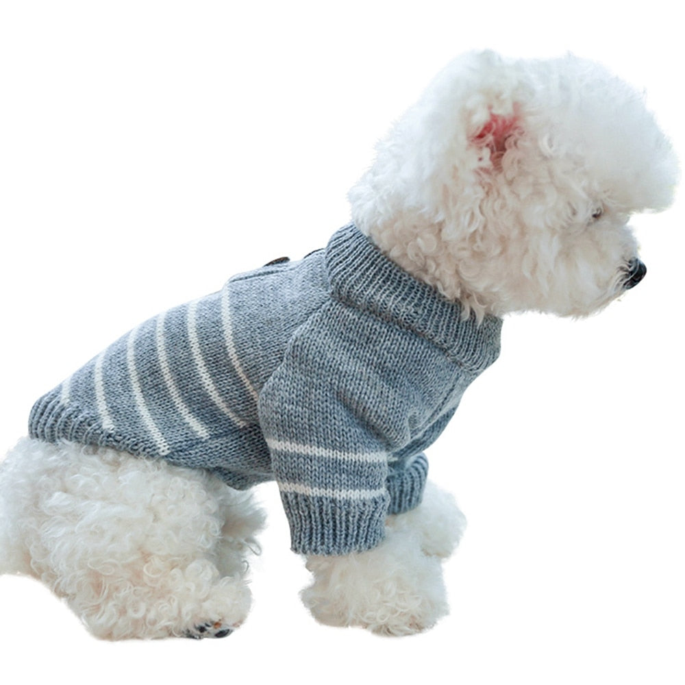 Striped Turtleneck Dog Sweaters