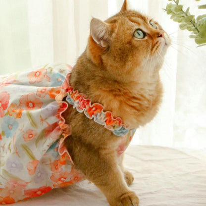 Cotton Pet Fashionable Summer Cat Dress