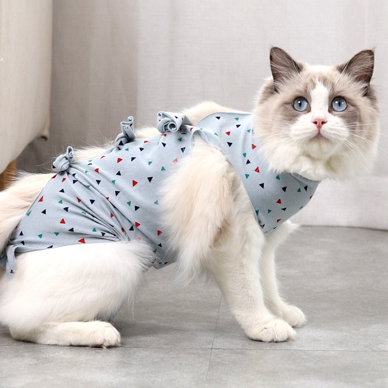 Pet Cat Surgical Recovery Suit