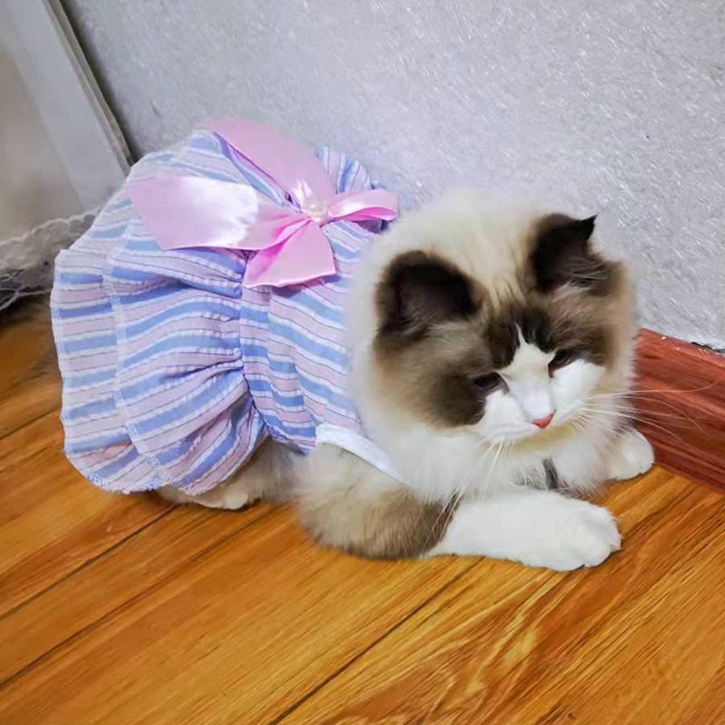 Pet Cat Summer Princess Dress