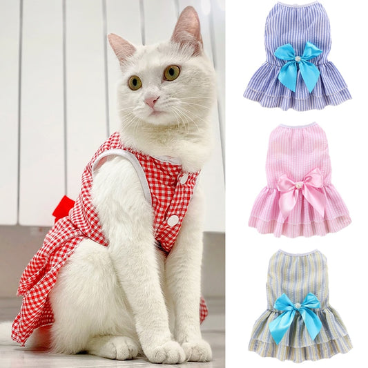 Pet Cat Summer Princess Dress