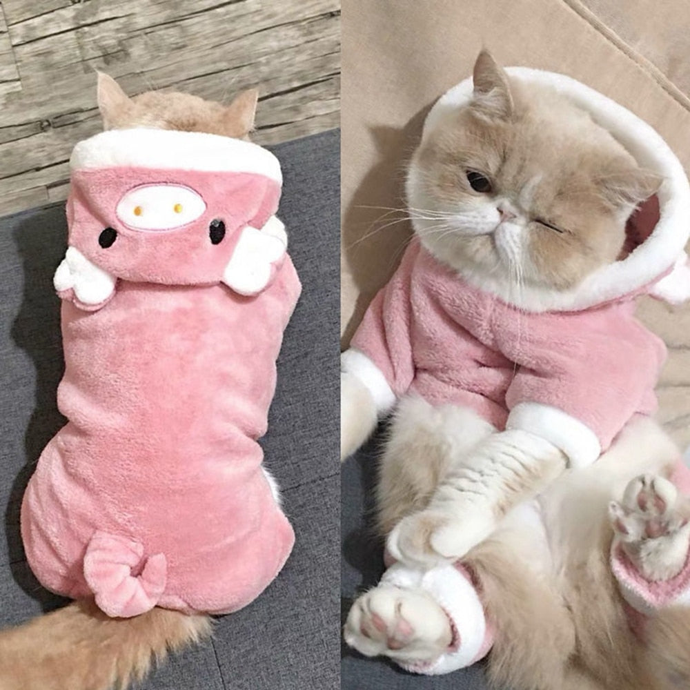 Sweet Winter Pet Cat Clothes