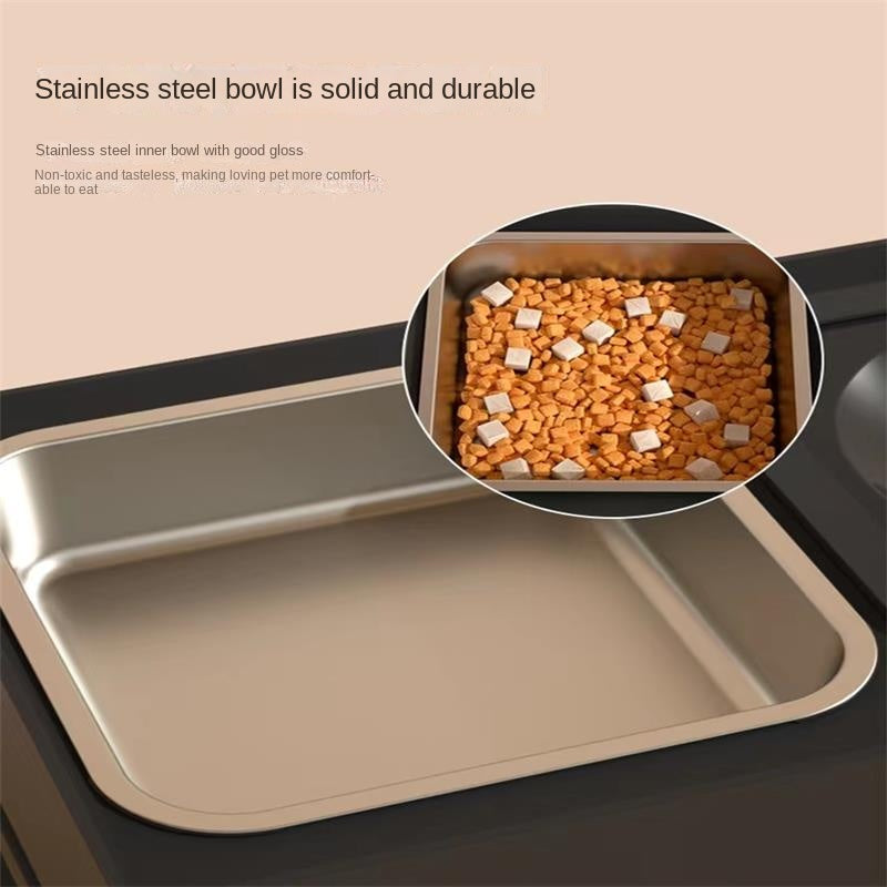 Adjustable Stainless Floating Table Dog Feeder